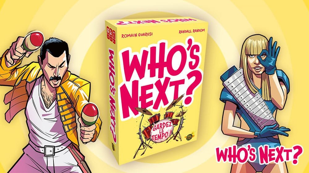 Who's Next?, jeu de société d'ambiance, édité par Don't Panic Games, sera présent au festival Ludi'Vaux 2025 à Vaux-le-Pénil (77) ! Image du jeu de société d'ambiance Who's Next?, édité par Don't Panic Games, présent au festival Ludi'Vaux 2025 à Vaux-le-Pénil (77) !