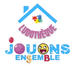 Logo de la ludothèque Jouons ensemble, basée à Vernou-la-Celle-sur-Seine (77), et partenaire du festival Ludi'Vaux