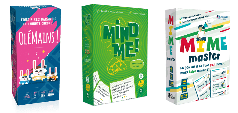 Olémains Games - jeux Jeux Olémains, Mind Me! et Mime Master, édités par Olémains Games, seront présents au festival Ludi'Vaux 2025 à Melun Val de Seine !
