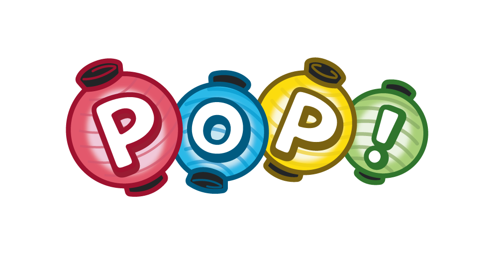 Logo du jeu de société POP!, édité par Musoka Studio, maison d'édition partenaire du festival de jeux en Seine-et-Marne, Ludi'Vaux ! Logo du jeu de société POP!, édité par Musoka Studio, maison d'édition partenaire du festival de jeux en Seine-et-Marne, Ludi'Vaux !