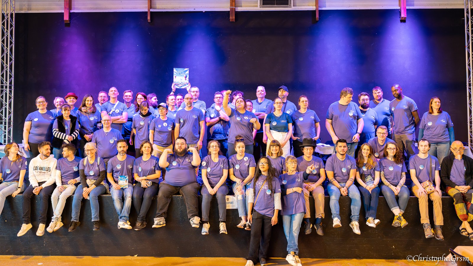 L'équipe Ludi'Vaux réunie à la fin du festival de jeux Ludi'Vaux 2025